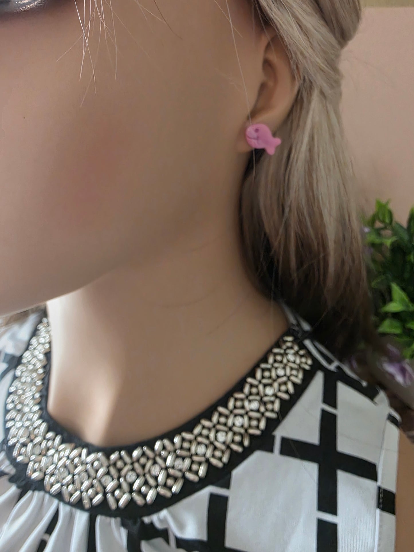 Strawberry Goldfish Stud Earrings | Sweet & Playful Polymer Clay Snack-Inspired Studs